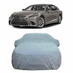 Oshotto/Recaro Dark Grey 100% Anti Reflective, dustproof and Water Proof Car Body Cover with Mirror Pockets Compatible with Lexus LS