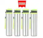 BAHURANI Flip Top Bottle(1000 ml) 4 pcs l Dimension in cms (L x W x H): 7.8 x 7.8 x 27.4