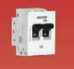 NEW ALPHA INDIA TRADERS Anchor UNO Mini Roma Plus 16 Amp Double Pole C Curve Mini MCB ISI Marked Double Pole 16A Mini MCB (89988)-B1