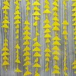 SPECIALYOU.IN Yellow Triangle Decoration Hangings for Wall Decoration, Aesthetic Room Decor for Bedroom, Living Room, Balcony Decoration, Pooja,Wedding for Haldi Decoration-Pack of 10