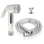 THOISEWELT Bidet Health Faucet Jet Spray Hand Shower Gun Brass Body & Stainless Steel Shower Tube Brass Hook Full Set (1)