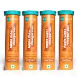 HealthKart HK VITALS Apple Cider Vinegar 750 mg, for Weight Management & Gut Health, Supports Digestion, No Added Sugar, Orange, 60 Effervescent Tablets