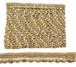 Craftlove Pearl, Gold Moti Lace 9 Mtr 9.8 Yards Border