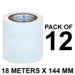 VCR White Duct Tape - 18 Meters in Length 144mm / 6