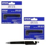 Epson ERC 22 (B) Twin Ribbon (PACK OF 2) with 3in1 Multi-Function Creative Mobile Phone Stand