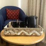 Sirohi White, Gold Upcycled Plastic and Cotton Rope Serving Tray (38 x 33 x 7.6 cm)