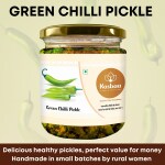 Kasbaa Homemade Organic Green Chilli Pickle/Handmade Hari Mirch Ka Achar - 400 gm