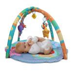 baybee Activity Baby Playgym for Babies with 5 Hanging Toys Play Mat (0-12 M) Size-L Multicolour