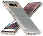 A Accessories Kart Google Pixel 7 Pro Transparent Rubber Bumper Edge To Edge Protection Back Case Cover