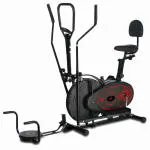 Durafit Orbit Bike OBM01 With Twister and Push-up Bar and Dual Workout Movable Handles and Backrest Maximum User Weight 100 Kg Adjustable Seat LCD Display