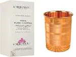 OREAYU 1 Pcs Copper Glass Tumbler Cup, Drinking Serving Water, Yoga and Ayurveda Health Glass, 300 Ml (1 Glass)