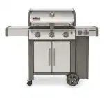 Weber Genesis II S 335 Silver Stainless Steel Gas Grill 149.9 x 73.7 x 119.4 cm