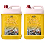 FLISKO Dishwash Liquid 10 Liter Yellow | Premium Power Wash DishCleaning Liquid | 5X More Cleaning Power