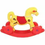 Maanit 2 in 1 Horse Rider for Kids 1-5 Years Old Interactive Birthday Gift for Kids Rideons & Wagons Non Battery Operated Ride On  (Red, Yellow)