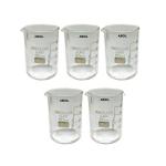ABGIL Borosilicate Glass Beaker 50ml Set Of 5 Units