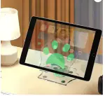 Tech Gear Acrylic Material 360Degree Rotating Foldable Adjustable Transparent Tablet Stand Mobile Holder