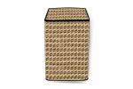 The Furnishing Tree PVC Washing Machine Cover Fully Automatic LG 6.5 kg Inverter Top Loading T7569NDDLH.ASFPEIL Symmetric Pattern Beige
