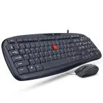 Iball Wintop Soft Key Keyboard And Mouse, Black (Combo Of 2)