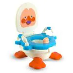 Bumtum Duck Potty Training Seat With Removable Bowl And a Lid Cover, Attractive Design & Color Toilet Seat(Blue)