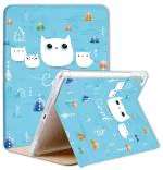 Caseelo Printed Flip Case for Apple iPad 7.9 Inch Mini 5 / Mini 4 / Mini 3 / Mini 2 / Mini 1 Generation Soft Silicone Back with Extra Corner Protection [ Auto Sleep/Wake ] [ Multi Angle Viewing Stand Cover ] ( Cool Cat )
