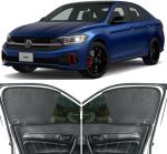 Able Elegant Half Car Magnetic Sun Shade Curtains for Volkswagen Jetta Set of 4 Pcs