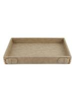 Nadora Clasped Tray- Medium - Beige