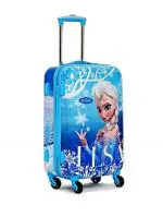 GAMME Frozen Elsa Polycarbonate 55 Cms Blue Hard Side Cabin Luggage