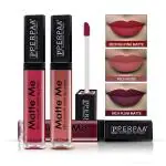 Perpaa Rich Plum, Peach Nude, Reddish Pink Lipstick (Pack Of 3)