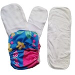 Kindermum Random Jungle- Nano Pro AIO Cloth Diaper ( with 2 Organic inserts and power booster)