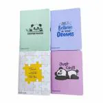 SATYAM KRAFT 4 Pcs Notebook Diary for Gift Diary, Office Personal Daily Planner Notebook for Men & Women- Small and Thin Daily for Creative Writing/Drawing (Plain Pages, 40 Pages, Multi color)