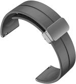 JOBINKA 23mm Silicone Magnetic Lock Strap for Boat Xtend Smart Watch Strap Only for BOAT XTEND Smart Watch Strap (Black)