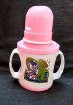 Manan Shopee Kids Pink Silicone, Polypropylene Baby Sipper