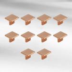LAPO Exclusive Cabinet Knobs, Drawer Pulls, Knobs for Dresser Drawers, Drawer Knobs Handle, Kitchen Knobs (PVD-Rose Gold Finish) Pack of 10 pcs