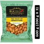 BLK Foods Select 600g Jumbo Super Crunchy Almonds Californian 600g (3 X 200g)
