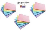 Nanson 5 Pcs Set Wet N Shine Cellulose Sponge Cloth Pack of 3|160 mm X 200 mm| Highly Absorbent| Soft & Pliable| Cellulose Sponge| Reusable Zip Lock Packing