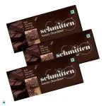 Schmitten Luxury Dark Chocolate Real Cocoa Nibs, 70 g (Pack of 3)
