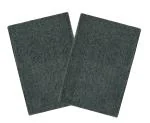Enyra Bath Mat Anti-Slip Gel Backing Crystal Microfiber Bath Mat - 40x60 CM, Floor Mat for Bathroom/Bedroom/Kitchen/Door - Pack of 2 Piece - Grey