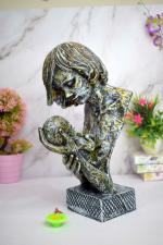 Nantan Mother Child Heart Resin Decorative Showpiece