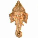 Apka Mart The Online Shop Copper Aluminium Lord Ganesha Face Design Wall Hanging - 27 Inch