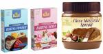 Mr.Kool Baking Powder 100gm, Baking Soda 100gm and Chocolate Hazelnut Spread 350gm.