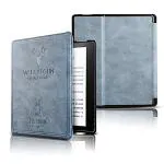 ProElite Deer Flip case Cover for Amazon Kindle Oasis 9th Gen & 10th Gen,Light Blue