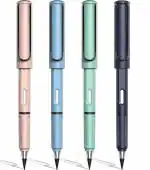VMITRA Everlasting Pencil Infinite Pencil,Infinity Pencil With Eraser,Inkless Magic Pencils,Portable Reusable Erasable Writing Pencil (2 Pcs)