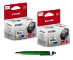 Canon CL 741 XL Twin Ink Cartridge (PACK OF 2) With 3in1 Multi-Function Mobile Phone Stand