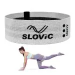 SLOVIC Fitness Fabric Resistance Band - Heavy | Anti-Slip Mini Loop Resistance Bands for Calisthenics | with Workout Guide for Glutes, Hip, Thigh, Arms & Leg Workout