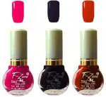 OUR Beauty Multicolor Extra Shine Long Wear Durable Nail Polish Nv67, 18 ml (Pack Of 3)