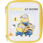 Prezzie Villa Minion Embossed Pencil Box Cute 3D Have Minion Pencil Case Large Capacity Hardtop EVA Pencil Case Pouch Organizer for Girls Boys Kids