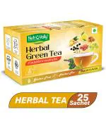 NutroVally - Herbal Green Tea for Weight Loss | Immunity Booster, Refreshing & Blend of 18 Herbs Herbal Tea Box (25 Bags)