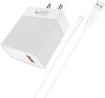 Ubon White 18 W Power Charger