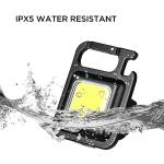 Shopeleven Keychain Led Light 4 Hours Battery Life With Bottle Opener, Magnetic Base And Folding Bracket Mini Cob 800 Lumens Rechargeable Emergency Light