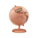 WINNER'S Prime Rotating Globe with Metal Arc & Round Stand | Educational Deatailed Globe for Kids, Students, Classroom | Antique Gift/Travel Decorative Showpiece/Home Office(Pink Multi)(GP606PM)